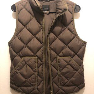 Olive Green Down Vest